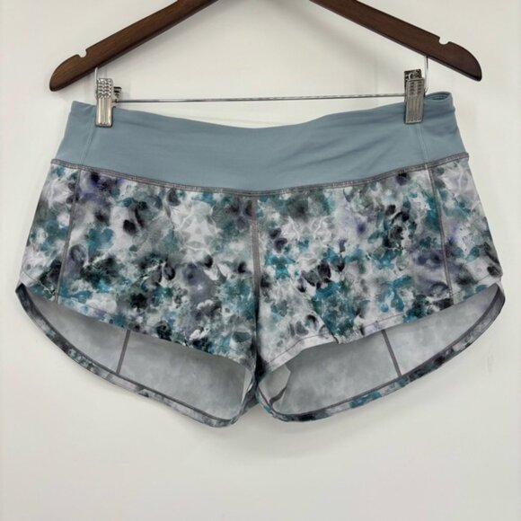 Lululemon Speed Up LowRise Short 2  5Kaleidofloral Multi  Blue Cast 8 - Picture 5 of 11